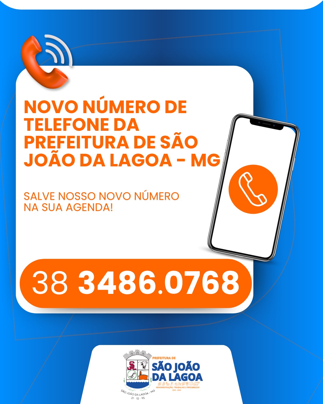 NOVO NUMERO DA PREFEITURA MUNICIPAL